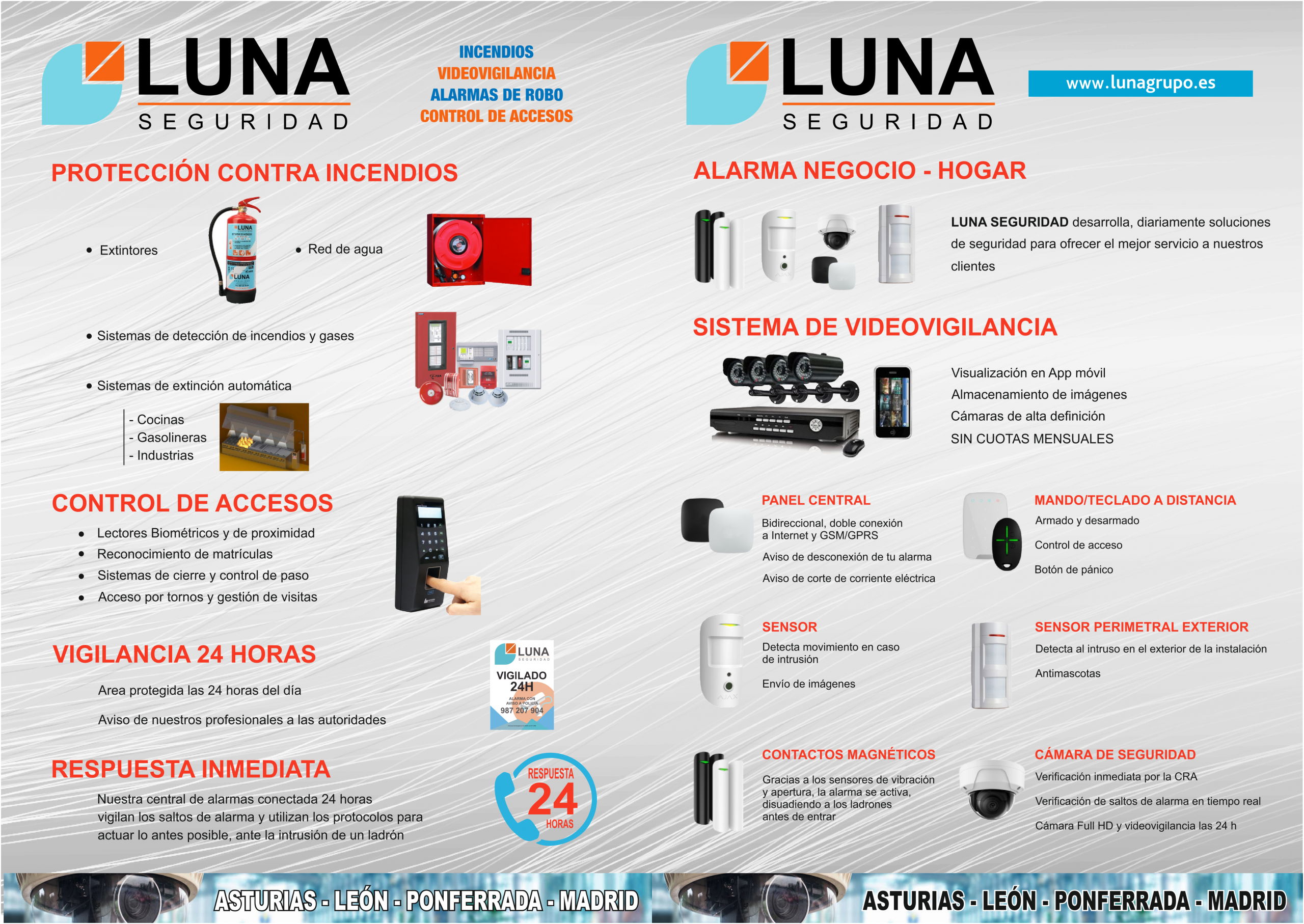 Catálogo de seguridad e incendios de Luna Grupo